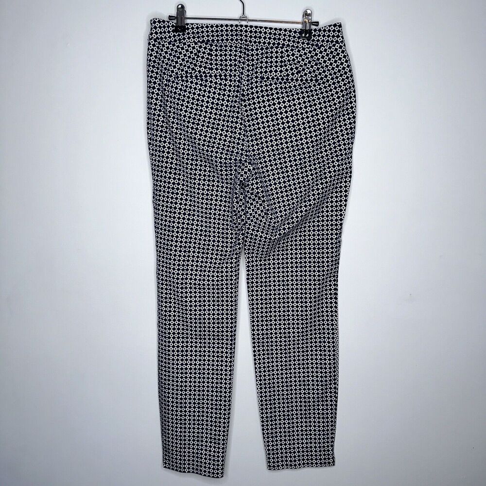 Talbots Women’s Chatham Ankle Zip Printed Pants Blue Size 4 - Picture 3 of 6